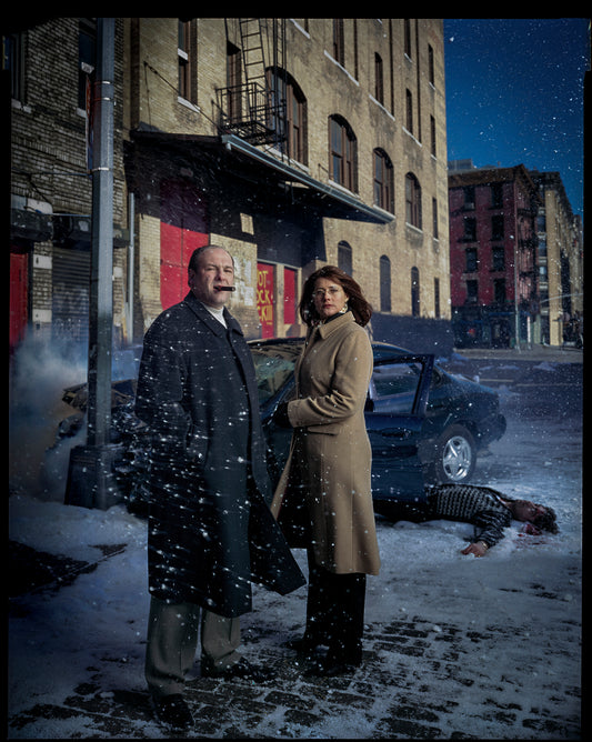 James Gandolfini + Lorraine Bracco from "The Sopranos", New York, NY, 2001